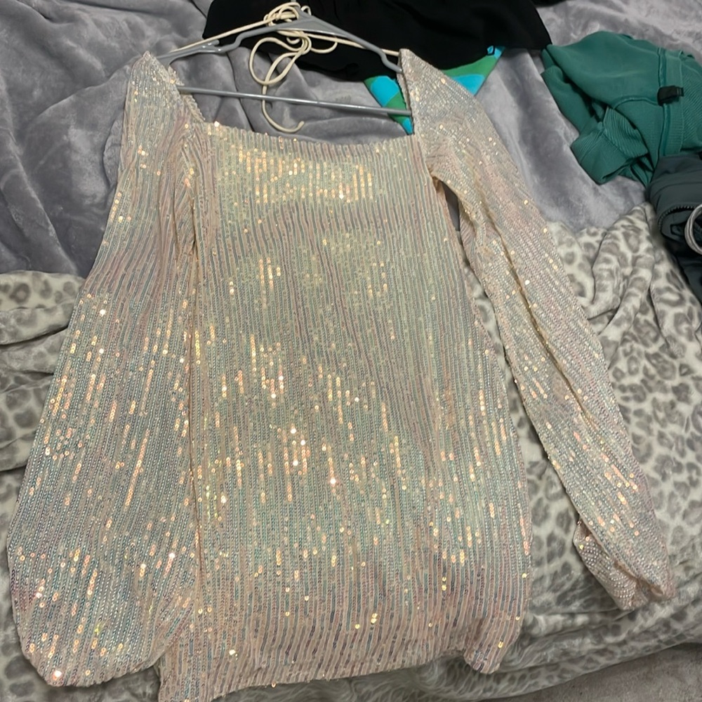 Mini dress gold